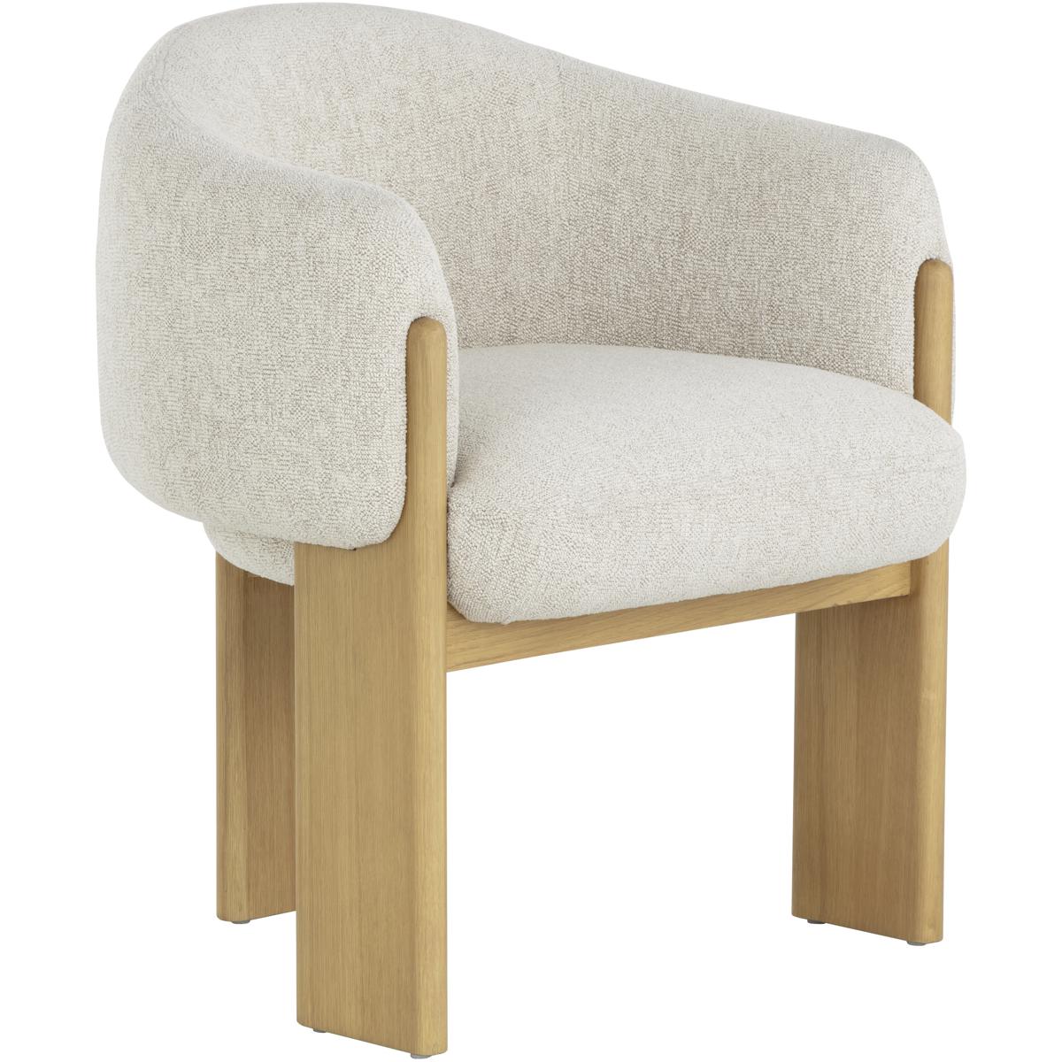 SUNPAN 111747 Trine Rustic Oak / Dove Cream Dining Armchair